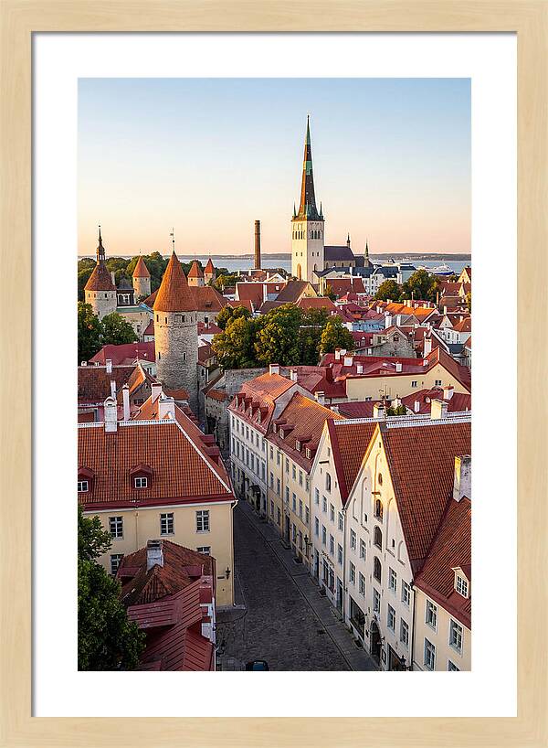 Tallinn Old Town At Golden Hour