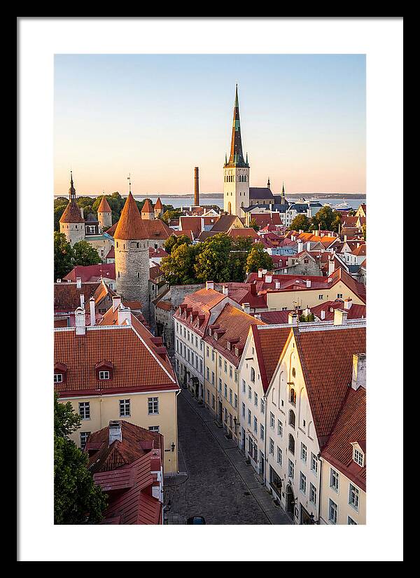 Tallinn Old Town At Golden Hour