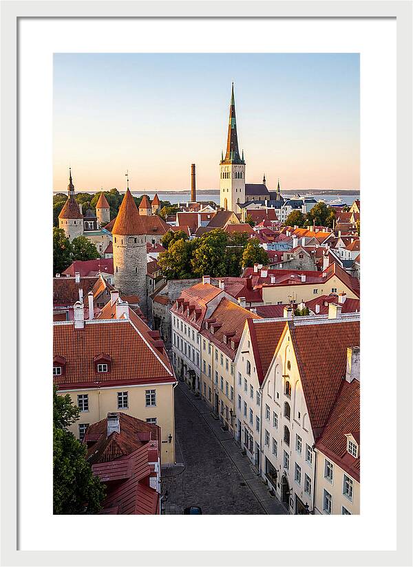Tallinn Old Town At Golden Hour