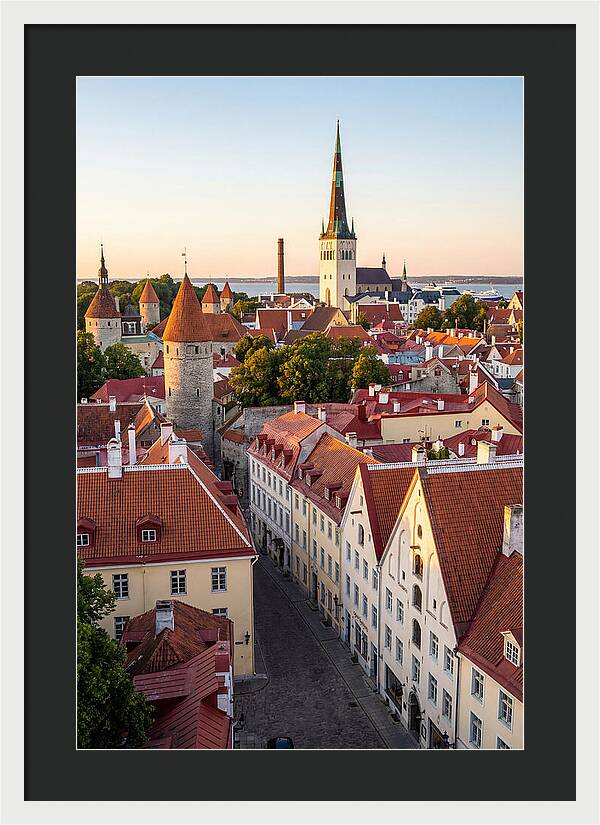 Tallinn Old Town At Golden Hour