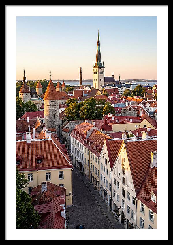 Tallinn Old Town At Golden Hour