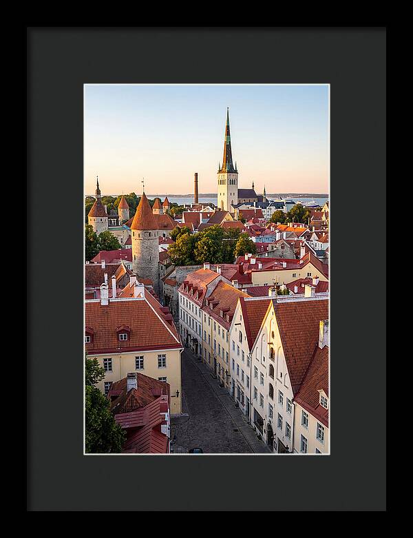 Tallinn Old Town At Golden Hour