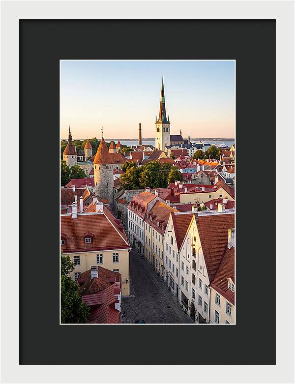 Tallinn Old Town At Golden Hour