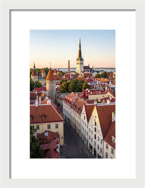 Tallinn Old Town At Golden Hour