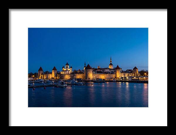 Tallinn Skyline At Blue Hour