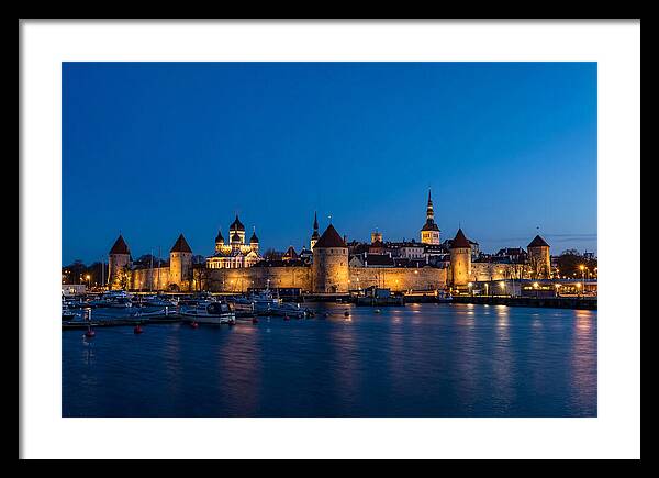 Tallinn Skyline At Blue Hour