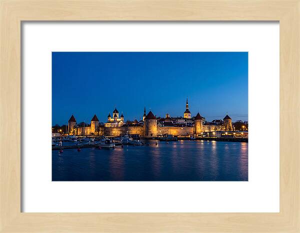 Tallinn Skyline At Blue Hour