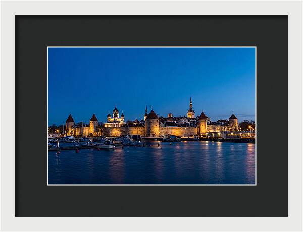 Tallinn Skyline At Blue Hour
