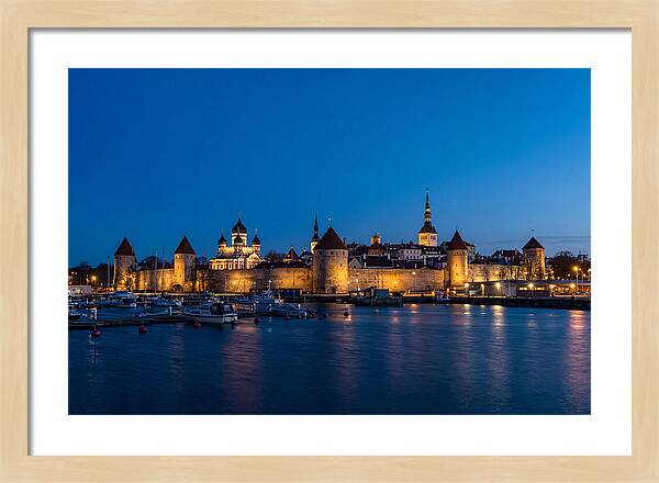 Tallinn Skyline At Blue Hour