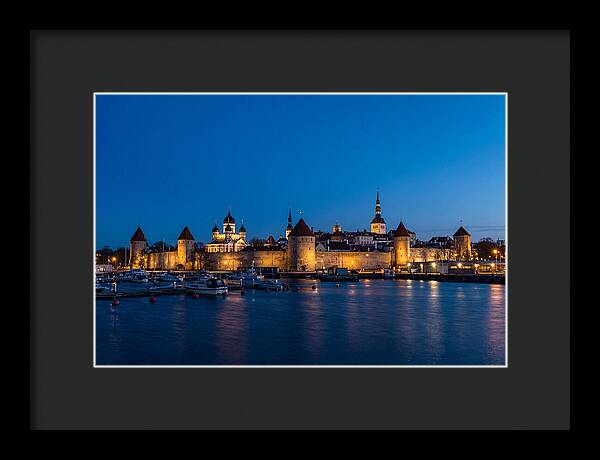 Tallinn Skyline At Blue Hour
