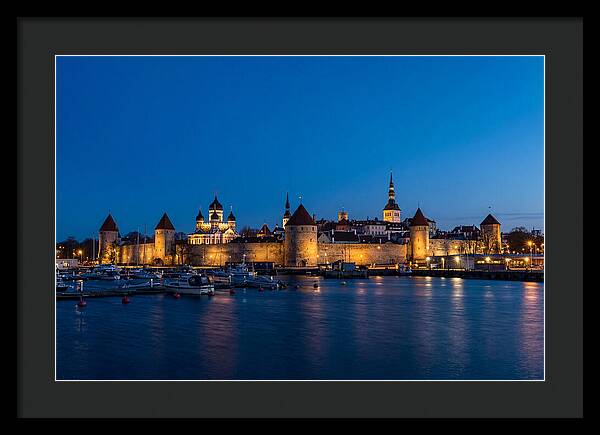 Tallinn Skyline At Blue Hour