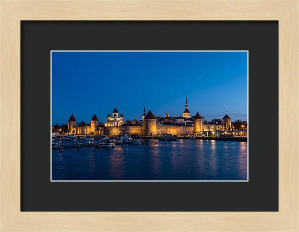 Tallinn Skyline At Blue Hour