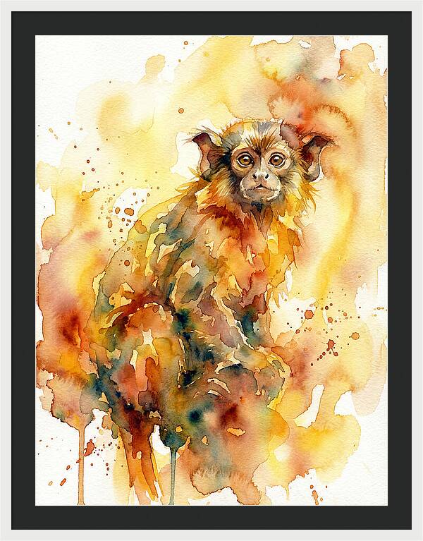 Tamarin In Watercolor Splendor
