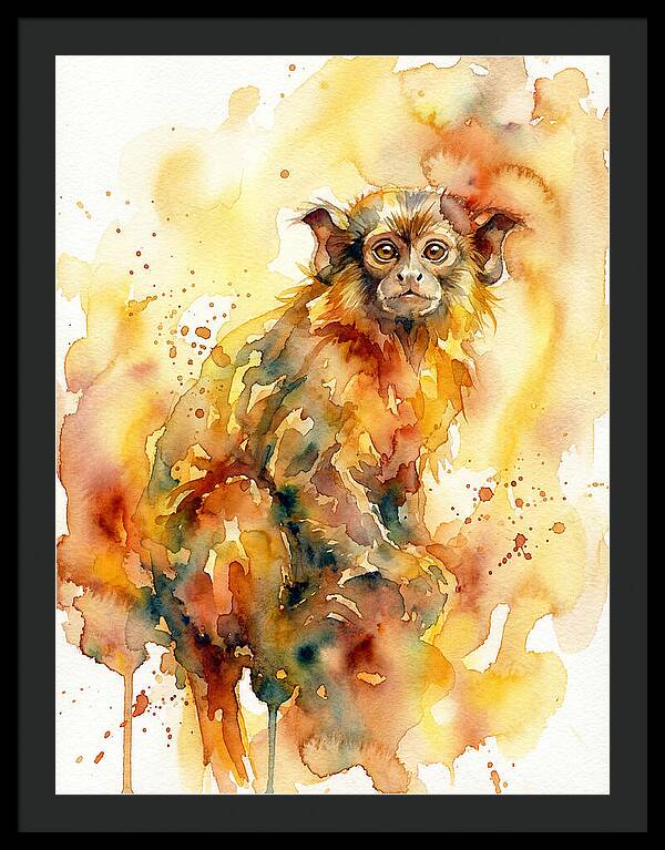 Tamarin In Watercolor Splendor