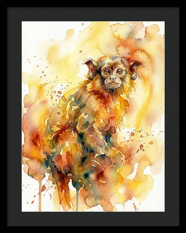 Tamarin In Watercolor Splendor