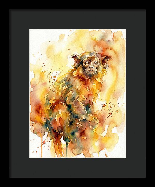Tamarin In Watercolor Splendor