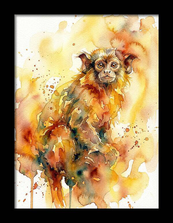 Tamarin In Watercolor Splendor
