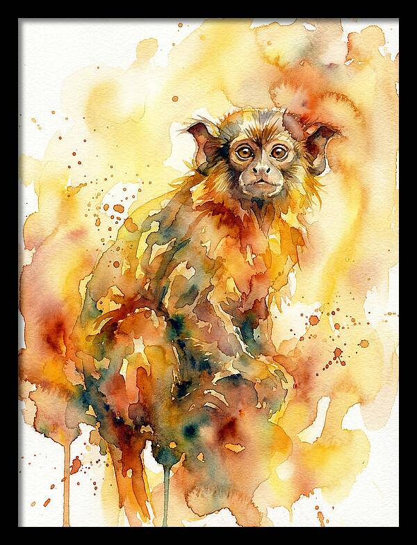 Tamarin In Watercolor Splendor
