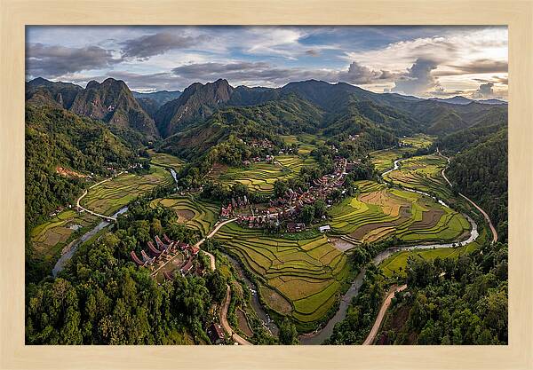 Tana Toraja Highlands Aerial View