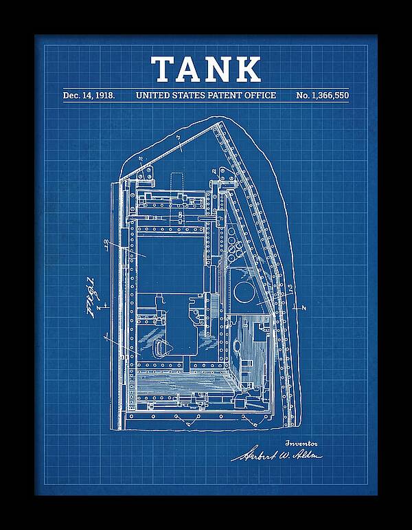 Tank Blueprint Patent Us1366550