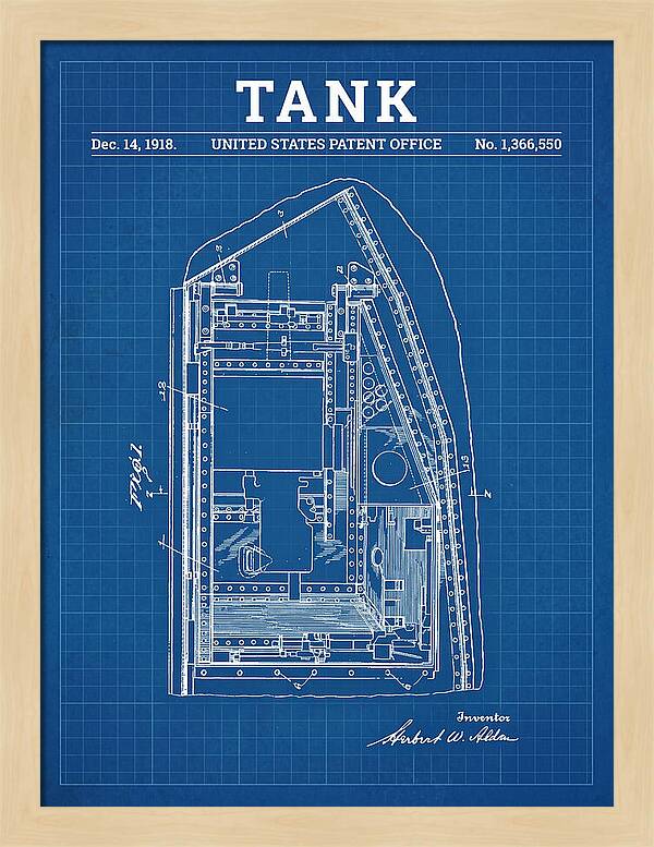 Tank Blueprint Patent Us1366550