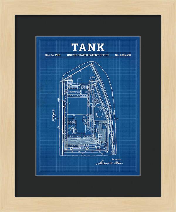 Tank Blueprint Patent Us1366550