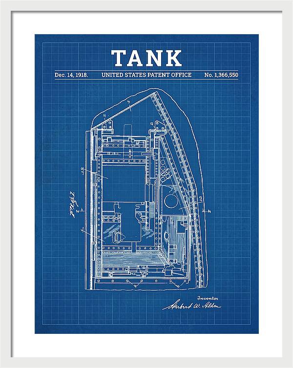 Tank Blueprint Patent Us1366550