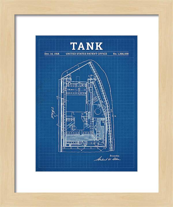 Tank Blueprint Patent Us1366550