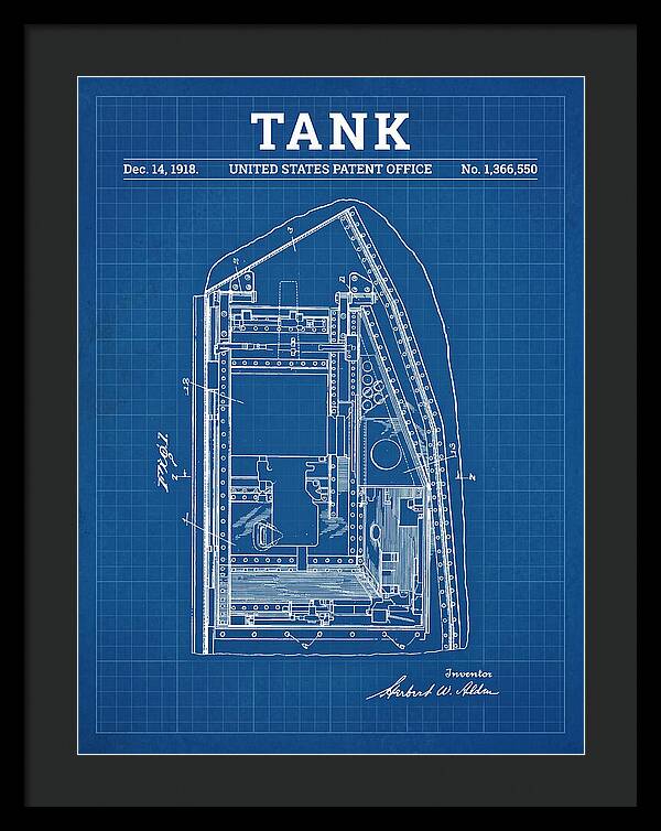 Tank Blueprint Patent Us1366550