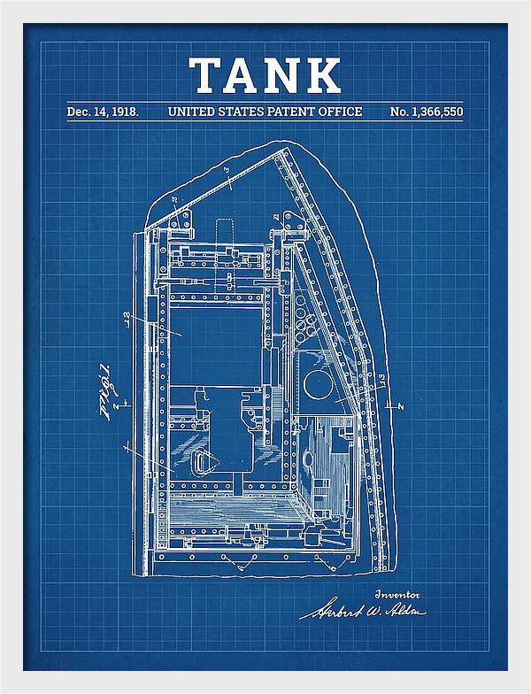 Tank Blueprint Patent Us1366550