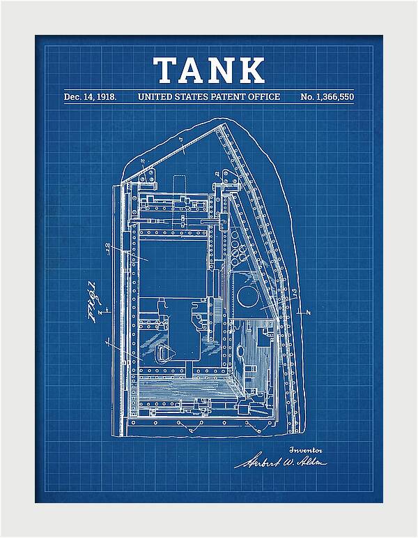Tank Blueprint Patent Us1366550