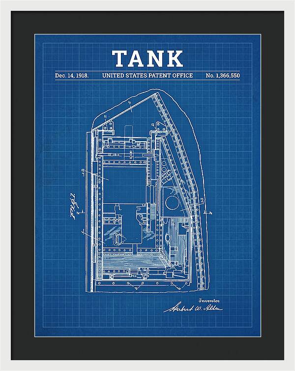 Tank Blueprint Patent Us1366550