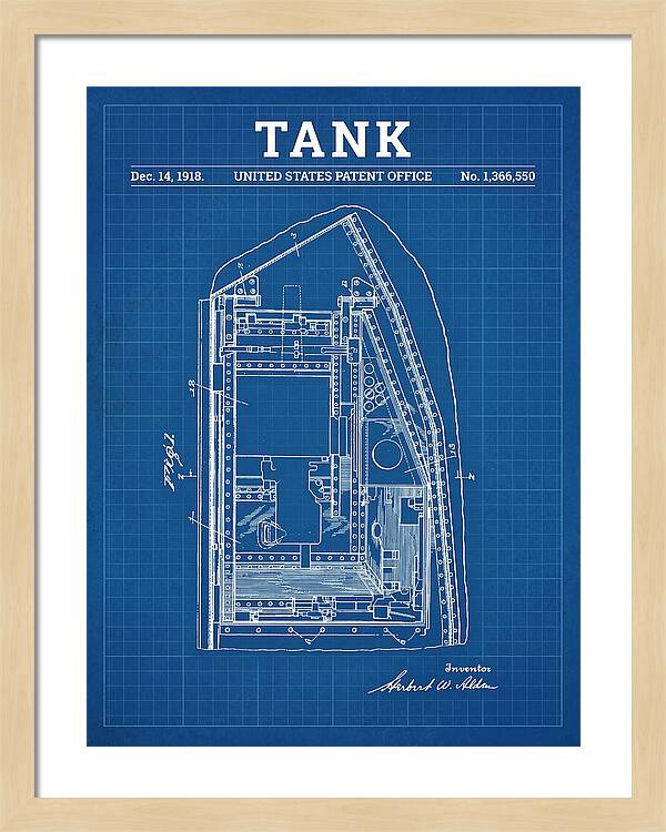 Tank Blueprint Patent Us1366550