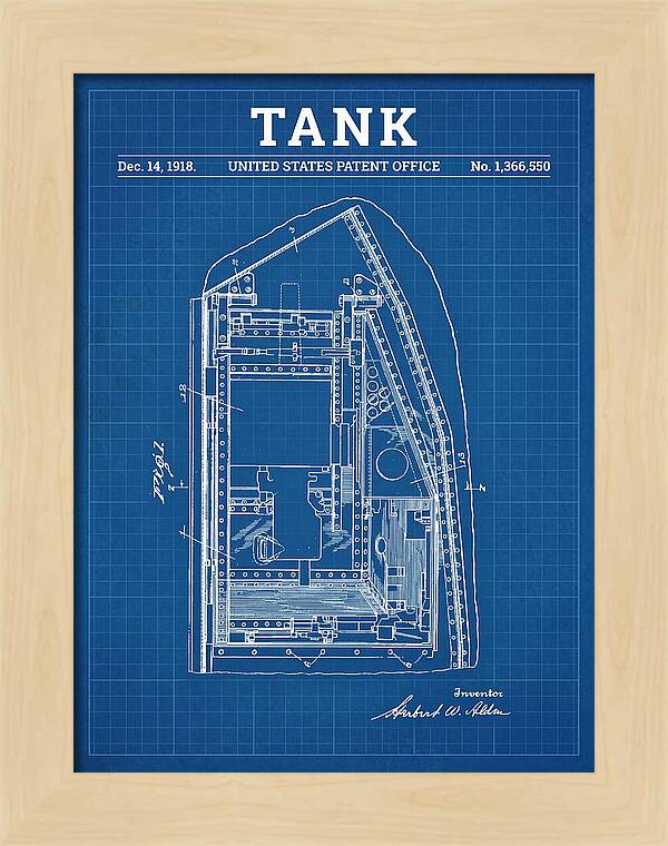 Tank Blueprint Patent Us1366550