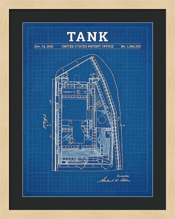 Tank Blueprint Patent Us1366550