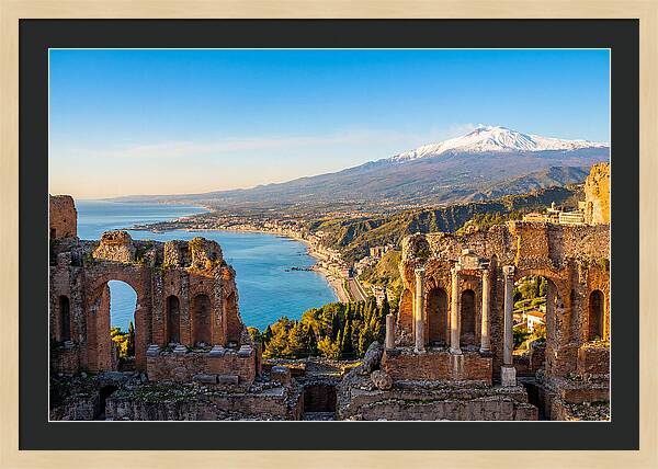 Taormina And Etna Viewpoint