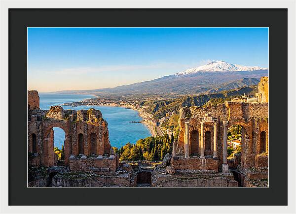 Taormina And Etna Viewpoint