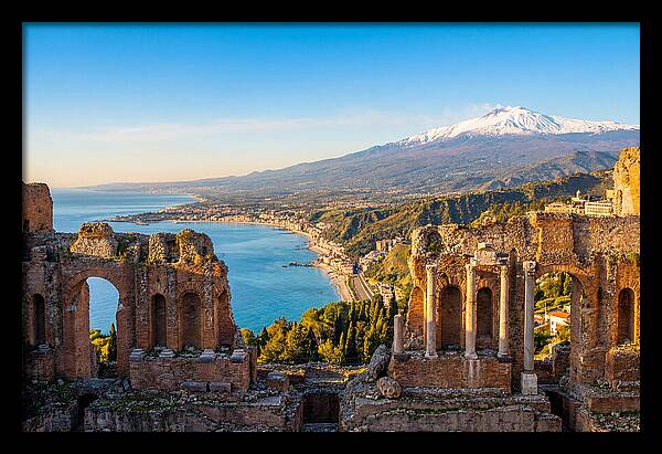 Taormina And Etna Viewpoint
