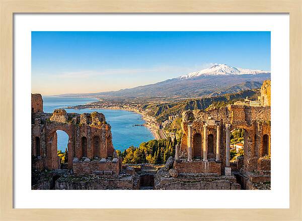 Taormina And Etna Viewpoint