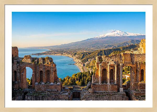 Taormina And Etna Viewpoint