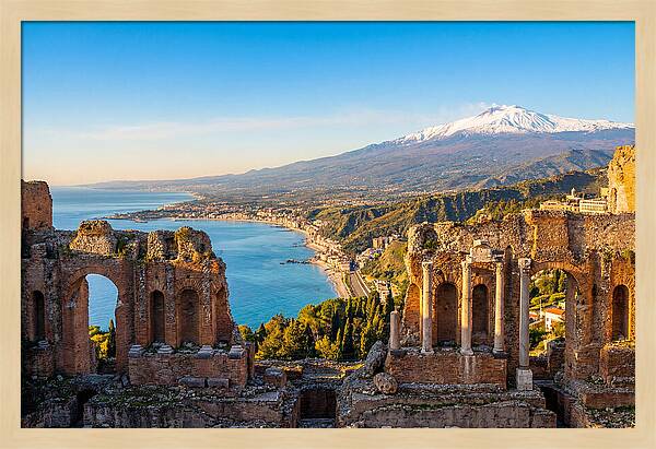 Taormina And Etna Viewpoint