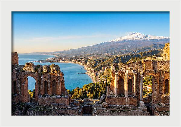 Taormina And Etna Viewpoint
