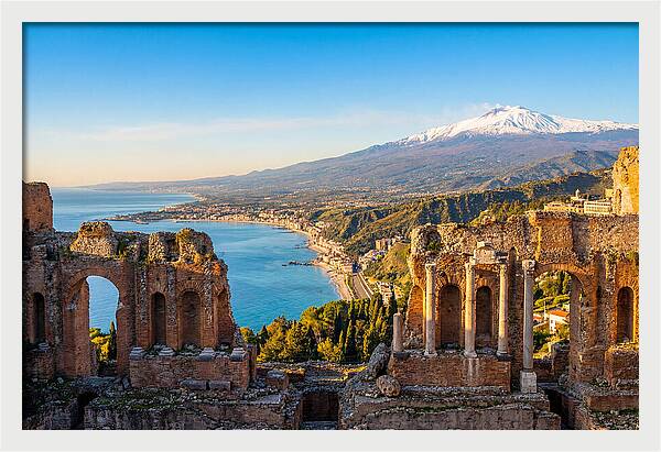 Taormina And Etna Viewpoint