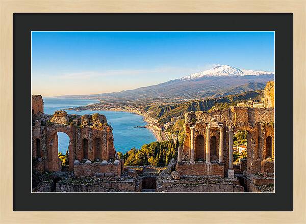 Taormina And Etna Viewpoint