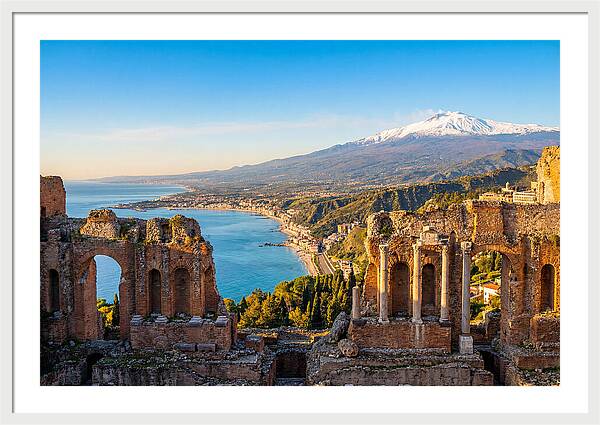 Taormina And Etna Viewpoint