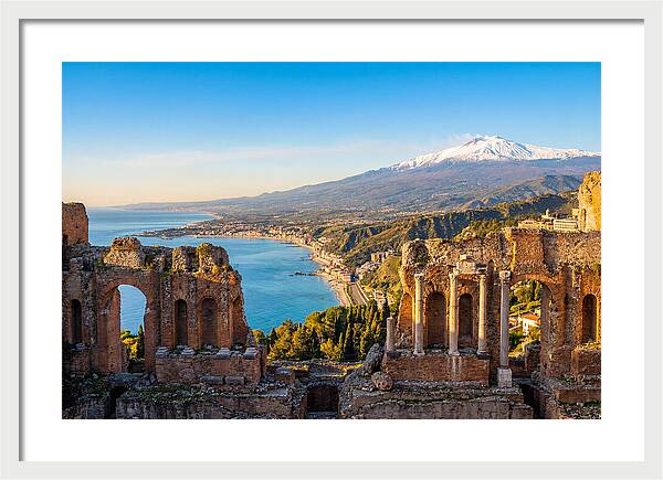 Taormina And Etna Viewpoint