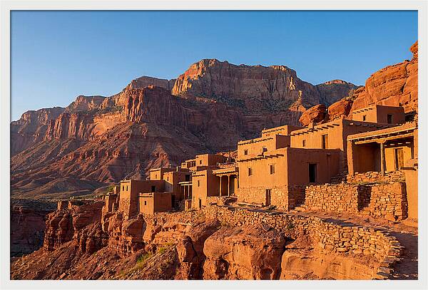 Taos Pueblo At Sunrise