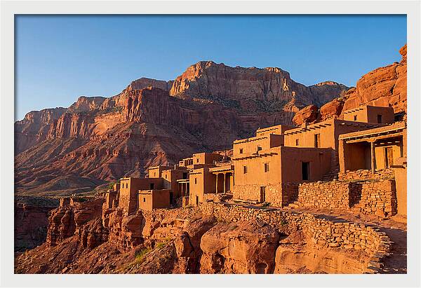 Taos Pueblo At Sunrise