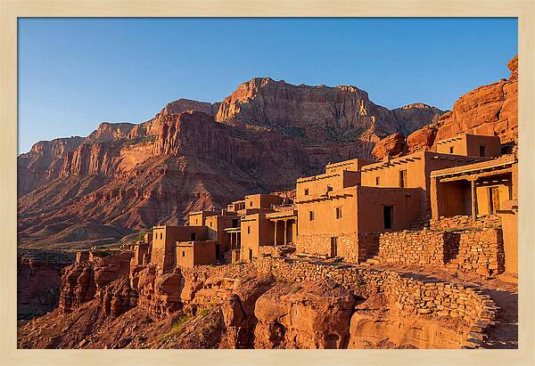 Taos Pueblo At Sunrise