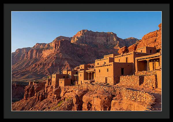 Taos Pueblo At Sunrise
